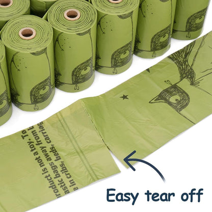 Dog Poop Bags 540 Count, Unscented Thick Waste Bags with Dispenser, 100% Leak-Proof Doggie Bag Refill Rolls